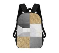 sinyumoney Geometric Textures XVIII Mochila, Mochila Infantil, Mochila Escolar Para Estudiantes, Mochila Para Libros, Mochila Escolar Impresa En 3D Para Niños Y Niñas 17inch