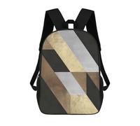 sinyumoney Geometric Traits 1 Mochila Infantil Para Niñas, Mochila Escolar 3D, Mochila Para Niños Pequeños, Mochila Informal De Día, Mochila Escolar De Moda 17inch