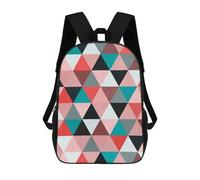 sinyumoney Geometric Traits 2 Mochila Infantil Para Niñas, Mochila Escolar 3D, Mochila Para Niños Pequeños, Mochila Informal De Día, Mochila Escolar De Moda 17inch
