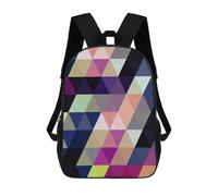 sinyumoney Geometric Traits 4 Mochilas Infantiles Impresas En 3D, Mochilas De Moda Informales, Mochilas De Viaje Bonitas, Mochilas Informales Para Exteriores Para Niños Y Niñas 17inch