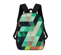 sinyumoney Geometric Traits 5 Mochila Infantil Para Niñas, Mochila Escolar 3D, Mochila Para Niños Pequeños, Mochila Informal De Día, Mochila Escolar De Moda 17inch