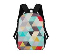 sinyumoney Geometric Traits 6 Mochilas Para Niños Y Estudiantes, Mochilas Escolares Impresas En 3D, Mochilas Para Estudiantes De Primaria Y Secundaria Para Niños Y Niñas 17inch