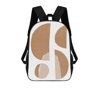 sinyumoney Geometric Traits 8 Mochila Escolar Infantil Impresa En 3D, Mochila Informal De Moda Para Niños, Mochila De Viaje De Alta Capacidad Para Libros Para Niños 17inch