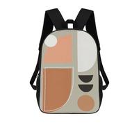 sinyumoney Geometry And Minimalist 2 Mochila, Mochila Escolar Impresa En 3D, Bolsa Para El Almuerzo Escolar, Mochila De Viaje, Mochila Para Amigos, Mochila Escolar Para Niñas Y Niños 17inch