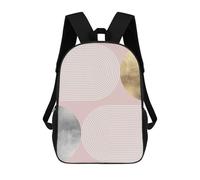 sinyumoney Geometry And Minimalist 7 Mochila Escolar Para Niñas 17inch Mochila Informal Ligera Para Niños Y Niñas, Ideal Para Estudiantes De Secundaria