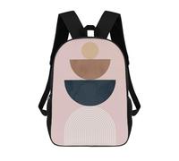 sinyumoney Geometry And Minimalist 8 Mochilas Para Niños Mochila Escolar Mochila Escolar Impresa En 3D Para Niños Estudiantes De Primaria Y Secundaria 17inch