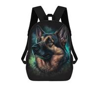 sinyumoney German Shepherd Art Print Mochila Escolar Infantil De Moda Informal Mochilas Infantiles Impresas En 3D Mochila Grande Para Niño 17inch