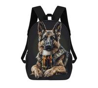 sinyumoney German Shepherd Beer Mochila Infantil Para Niñas Y Niños, Mochila De Día, Escuela Primaria, Perfecta Para La Vuelta Al Cole O Educación Física, Regalos Y Viajes 17inch