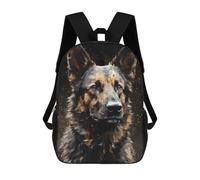 sinyumoney German Shepherd Dog Cool Mochila Escolar Infantil Impresa En 3D, Mochila Informal De Moda Para Niños, Mochila De Viaje De Alta Capacidad Para Libros Para Niños 17inch