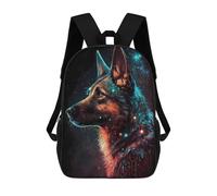 sinyumoney German Shepherd Dog Mochila Escolar Para Niños, Mochila Escolar De Gran Capacidad Para Niños, Mochila Escolar 3D, Regalos Para Niños 17inch