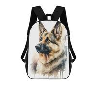 sinyumoney German Shepherd Dog Mochilas Para Niños Mochila Escolar Mochila Escolar Impresa En 3D Para Niños Estudiantes De Primaria Y Secundaria 17inch
