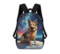 sinyumoney German Shepherd Dog Mochilas Para Niños Y Estudiantes, Mochilas Escolares Impresas En 3D, Mochilas Para Estudiantes De Primaria Y Secundaria, Mochilas Para Niños Y Niñas 17inch