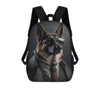 sinyumoney German Shepherd Mafia Boss Mochila Ligera Informal Para El Día A Día, Mochila Escolar Para Adolescentes, Chicas, Chicos, Mujeres Y Hombres 17inch
