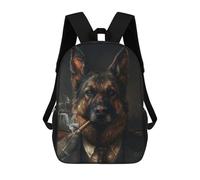 sinyumoney German Shepherd Mochila Infantil, Mochila Escolar Impresa En 3D, Mochila Para Niños Y Niñas, Mochila Escolar Ajustable Para La Escuela Primaria 17inch