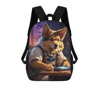 sinyumoney German Shepherd Mochilas De Moda Impresas En 3D 17inch Mochila Escolar Informal Para Niños De Primaria Y Secundaria