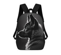 sinyumoney German Shepherd Puppy Mochila Para Niños, Adolescentes Y Estudiantes, Mochilas Para Niñas, Mochilas Para Niños Pequeños, Primaria Y Secundaria 17inch