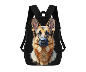 sinyumoney German Shepherds Watchful Eyes Mochilas Para Niños Mochila Escolar Mochila Escolar Impresa En 3D Para Niños Estudiantes De Primaria Y Secundaria 17inch