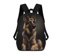 sinyumoney German Sheppard Mochila Escolar Para Niños Con Impresión 3D, Mochila Moderna Para Niños Y Niñas, Mochila Informal Para Estudiantes. 17inch