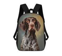 sinyumoney German Shorthaired Pointer Mochila Infantil De Moda Divertida Mochila Escolar Para Niños Y Adolescentes Con Impresión 3D Para Niños 17inch