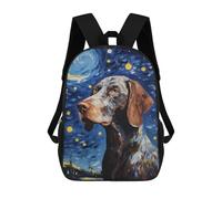 sinyumoney German Shorthaired Pointer Mochilas Impresas En 3D 17inch Mochila Escolar Infantil Para Exteriores, Mochila Informal De Día, Bolsas De Viaje Informales Para Estudiantes De Secundaria
