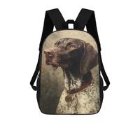 sinyumoney German Shorthaired Pointer Painting-3 Mochila Escolar Grande Resistente Al Agua Para Portátil Para La Escuela/trabajo/viajes 17inch