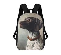 sinyumoney German Shorthaired Pointer Painting-4 Mochila De Viaje Resistente Al Agua, Bolsa Para Computadora Para Adolescentes, Niñas, Niños, Mujeres Y Hombres 17inch