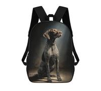 sinyumoney German Shorthaired Pointer Portrait Mochila Escolar Informal Para El Día A Día, Ideal Para Viajes, Trabajo Y Uso Diario 17inch