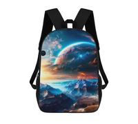 sinyumoney Ghost Planet Mochila Escolar Resistente Al Agua, Mochila Escolar De Negocios Para Niños/niñas/adolescentes 17inch