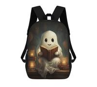 sinyumoney Ghost Reading Book Mochila Escolar Para La Escuela Secundaria, Preparatoria, Universidad, Viajes Para Niñas, Niños Y Adolescentes 17inch