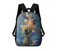 sinyumoney Ghost Ship 2 Mochila Escolar Grande Resistente Al Agua Para Portátil Para Niñas, Niños Y Adolescentes 17inch