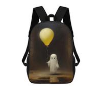 sinyumoney Ghost with Balloon in Dark Cave Mochila Escolar Resistente Al Agua, Mochila Escolar De Negocios Para Hombres/mujeres 17inch