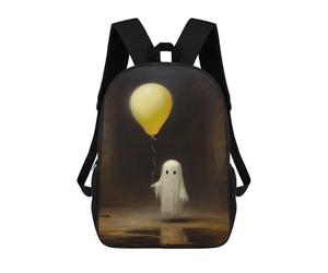 sinyumoney Ghost with Balloon in Dark Cave Mochila Escolar Resistente Al Agua, Mochila Escolar De Negocios Para Hombres/mujeres 17inch