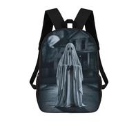 sinyumoney Ghostly Figure in Night Mochila Escolar, Mochila Para Portátil, Mochila Para Camping, Aventuras Al Aire Libre Y Viajes Diarios 17inch