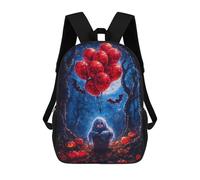 sinyumoney Ghostly Halloween Balloons Mochila Escolar Impresa En 3D Para Niños, Mochila Escolar Informal De Moda Para Viajes Para Niños Y Estudiantes 17inch
