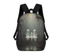 sinyumoney Ghostly Swing in Forest Mochila Escolar De Moda, Mochila Para Material Escolar, Mochila Impermeable Informal Para Hombres/mujeres 17inch