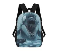 sinyumoney Giant Orca in Arctic Waters Mochila Escolar Infantil De Moda Informal Mochilas Infantiles Impresas En 3D Mochila Grande Para Niño 17inch
