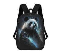 sinyumoney Giant Panda with Celestial Glow Mochila Escolar, De Negocios, Para Portátil, Unisex, Informal, Para Adolescentes, Chicas, Chicos, Mujeres Y Hombres 17inch