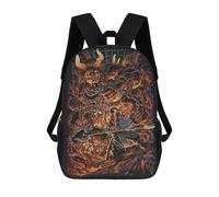 sinyumoney Giant Red Demon Mochila Infantil Escolar Para Niños Con Estampado 3D De Dibujos Animados, Mochila Escolar Para Estudiantes, Mochila Para Portátil Para Niños Y Niñas 17inch