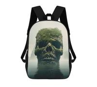 sinyumoney Giant Skull in The Water Mochila Escolar Impresa En 3D Para Niños, Mochila Escolar, Mochilas De Viaje, Bolso Informal De Moda Para Niños Y Estudiantes 17inch