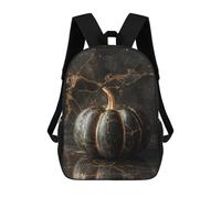 sinyumoney Gilded Black Marble Pumpkin Decor Mochilas Infantiles Impresas En 3D Para Niños. Mochilas De Viaje De Moda Para Niños. Mochila Escolar Para Estudiantes De Primaria Y Secundaria.