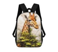 sinyumoney Giraffe Animal Art Mochila Escolar Para Niñas Mochila Impermeable Mochila Informal De Día Mochila Ligera Para Niño Y Niña Mochila Escolar 17inch