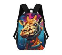 sinyumoney Giraffe Astronaut Space Suit-1 Mochila Escolar, Bolso Resistente Para Portátil, Ideal Para Acampar, Aventuras Al Aire Libre Y Viajes Diarios 17inch