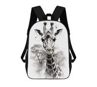 sinyumoney Giraffe Beauty Black Ink Mochilas Infantiles Escolares Impresas En 3D, Mochilas Para Niños, Mochilas De Viaje Para Niños Y Niñas, Mochilas Escolares Para Niños 17inch