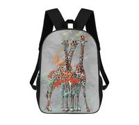 sinyumoney Giraffe Colored And Blackv Mochila Escolar Resistente Al Agua, Mochila Escolar De Negocios Para Niños/niñas/adolescentes 17inch