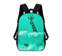 sinyumoney Giraffe in A Bathtube Mochila Escolar Mochilas Escolares Para Niñas Y Niños Mochila Con Bolsillo Mochila Escolar De Moda Para Niños 17inch