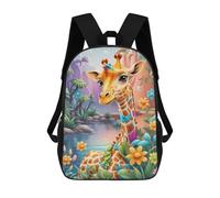 sinyumoney Giraffe in A Fantasy Forest Mochilas Infantiles Impresas En 3D Para Niños, Mochilas Escolares De Moda, Mochilas De Viaje, Mochilas Escolares Para Niños De Primaria 17inch