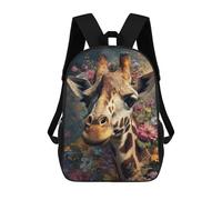 sinyumoney Giraffe in Flowers 17inch Mochilas Escolares Impresas En 3D, Mochilas Escolares De Moda Para Niños De Primaria Y Secundaria