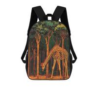 sinyumoney Giraffe in Forest Mochila, Mochila Infantil, Mochila Escolar Para Estudiantes, Mochila Para Libros, Mochila Escolar Impresa En 3D Para Niños Y Niñas 17inch
