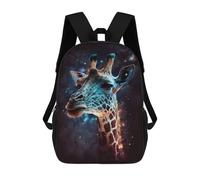 sinyumoney Giraffe in Space-17 17inch Mochila Escolar Impresa En 3D Para Niños, Mochila Escolar Informal De Moda, Mochilas De Viaje Para Niños Y Estudiantes.