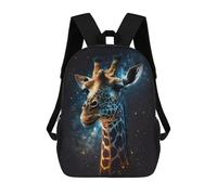 sinyumoney Giraffe in Space Artwork Mochila Escolar De 17 Pulgadas Impresa En 3D Mochilas Infantiles Mochila Genial Impresa En 3D Para Niños De Primaria Y Secundaria